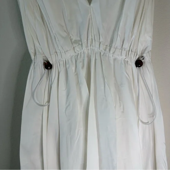 STAUD Waterfall Maxi White Dress SZ M - Picture 3 of 7